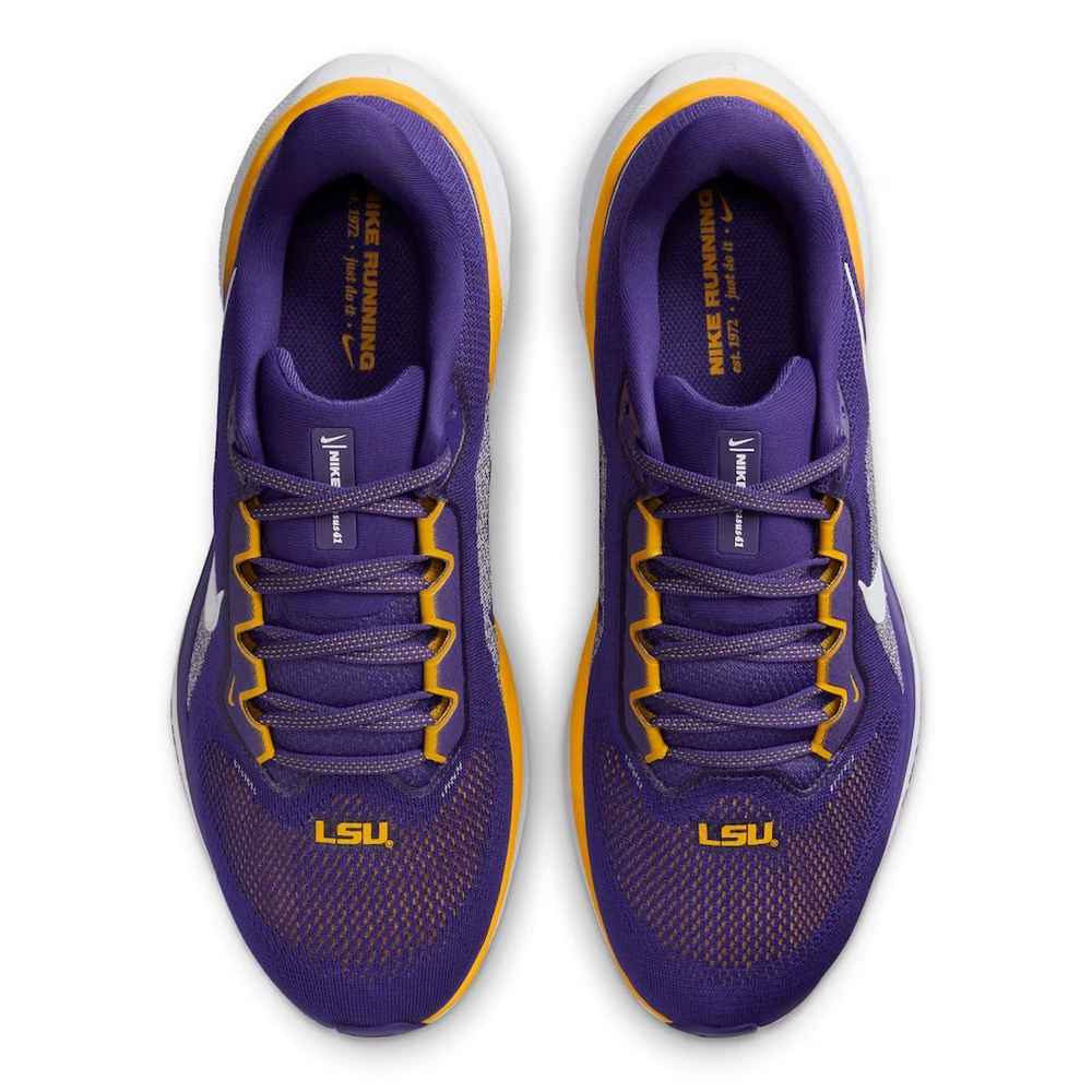 Mint Nike Air Zoom Pegasus 41 LSU Tigers Running Shoes Mens Sz 6.5 Worn 1x - Picture 6 of 14